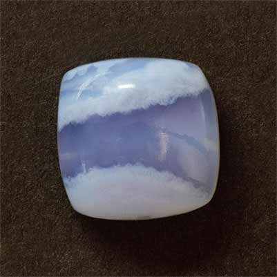 Natural 10x10x4.7mm Cabochon Cushion Blue Lace Agate