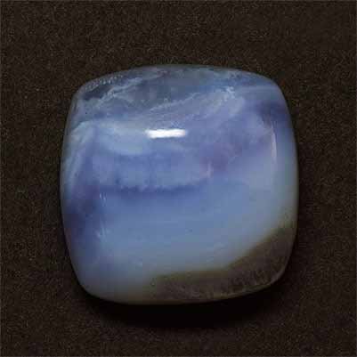 Natural 16x16x7.7mm Cabochon Cushion Blue Lace Agate