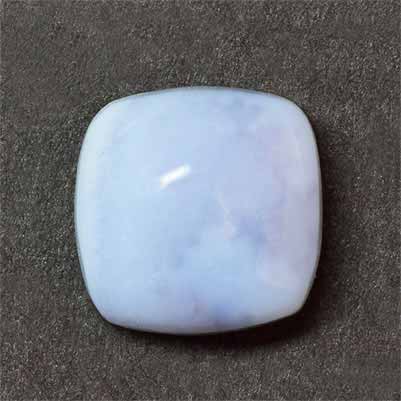 Natural 10.2x10.2x4.8mm Cabochon Cushion Blue Lace Agate