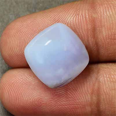 Natural 14.2x14.2x6.6mm Cabochon Cushion Blue Lace Agate