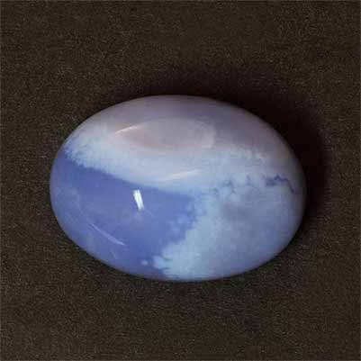 Natural 18x13.2x8.6mm Cabochon Oval Blue Lace Agate