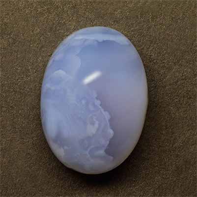 Natural 18x13x8.6mm Cabochon Oval Blue Lace Agate