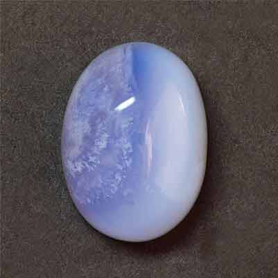 Natural 20x14.7x9.7mm Cabochon Oval Blue Lace Agate