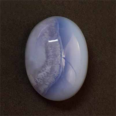 Natural 20x15x9.5mm Cabochon Oval Blue Lace Agate