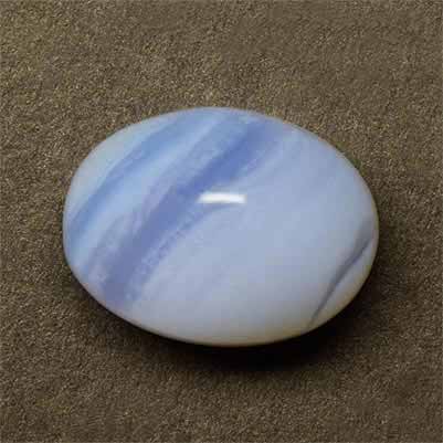 Natural 16x12x7.7mm Cabochon Oval Blue Lace Agate