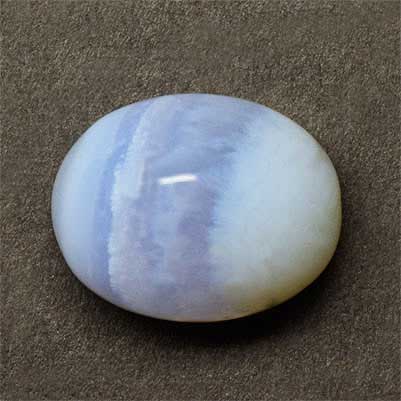 Natural 15.5x12.2x7.5mm Cabochon Oval Blue Lace Agate