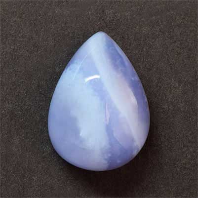 Natural 18x13x8.5mm Cabochon Pear Blue Lace Agate