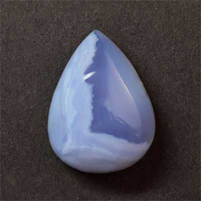Natural 20x15x9.3mm Cabochon Pear Blue Lace Agate