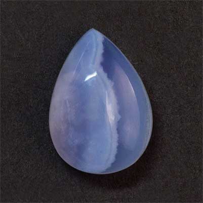 Natural 14x10x6mm Cabochon Pear Blue Lace Agate