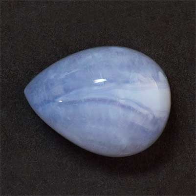 Natural 16x12x7.6mm Cabochon Pear Blue Lace Agate