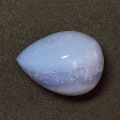 Natural 20x15x9.3mm Cabochon Pear Blue Lace Agate