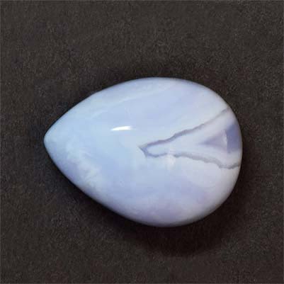 Natural 16x12x7.6mm Cabochon Pear Blue Lace Agate