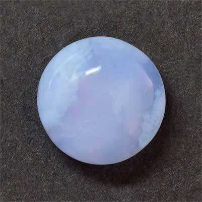 Natural 10.2x10.2x4.7mm Cabochon Round Blue Lace Agate