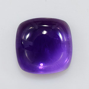 Natural 10x10x4.6mm Cabochon Cushion African Amethyst