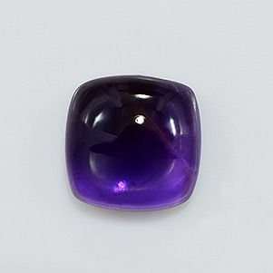 Natural 14x14x6.6mm Cabochon Cushion African Amethyst