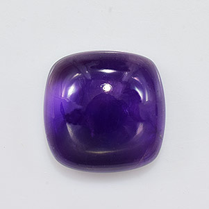 Natural 14x14x6.4mm Cabochon Cushion African Amethyst