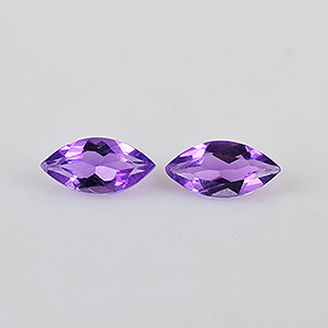 Natural 7x3.5x2.8mm Faceted Marquise African Amethyst