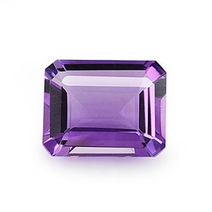 Natural 9x7x3.8mm Faceted Octagon African Amethyst