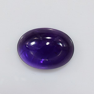 Natural 14x10x5.7mm Cabochon Oval African Amethyst