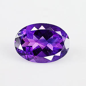 Natural 18x13x8.4mm Faceted Oval African Amethyst