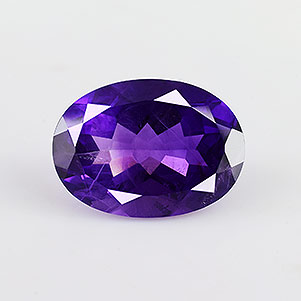 Natural 18x13x8.8mm Faceted Oval African Amethyst