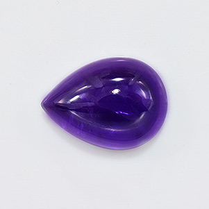 Natural 20x15x8.5mm Cabochon Pear African Amethyst