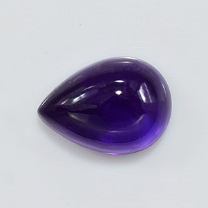 Natural 17.6x13x8mm Cabochon Pear African Amethyst