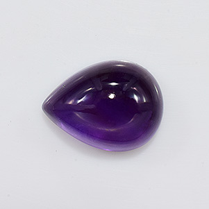 Natural 15.6x12x7.2mm Cabochon Pear African Amethyst