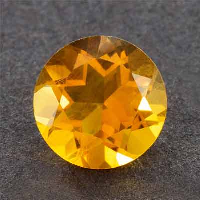 Natural 6x6x4mm Faceted Round Citrine