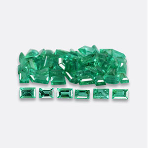 Natural 3x2x1.5mm Faceted Baguette Brazilian Emerald