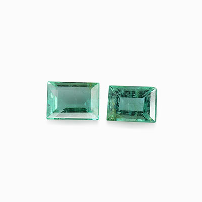 Natural 4x3x2mm Faceted Baguette Brazilian Emerald