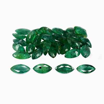 Natural 6x3x2.10mm Faceted Marquise Brazilian Emerald