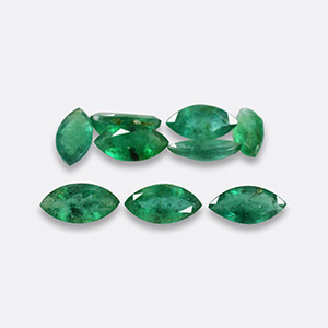 Natural 8x4x2.5mm Faceted Marquise Brazilian Emerald