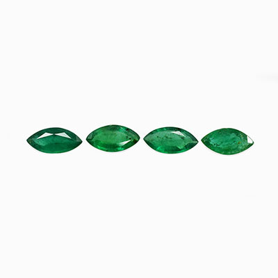 Natural 8x4x2.7mm Faceted Marquise Brazilian Emerald