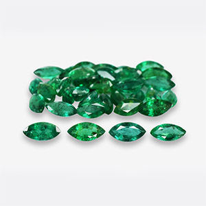 Natural 6x3x2.2mm Faceted Marquise Brazilian Emerald
