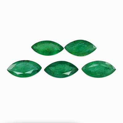 Natural 8x4x2.5mm Faceted Marquise Brazilian Emerald