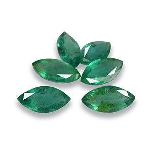 Natural 8x4x2.3mm Faceted Marquise Brazilian Emerald