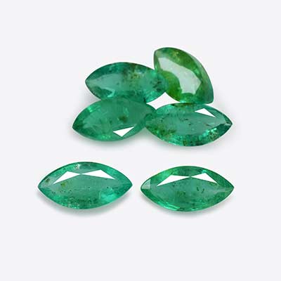 Natural 8x4x2.5mm Faceted Marquise Zambian Emerald