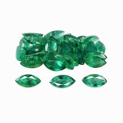 Natural 7x3.5x2.2mm Faceted Marquise Brazilian Emerald