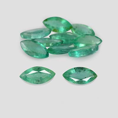Natural 7x3.5x2.10mm Faceted Marquise Brazilian Emerald