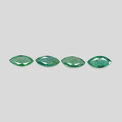Natural 8x4x2mm Faceted Marquise Brazilian Emerald
