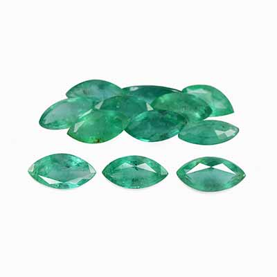Natural 7x3.5x2.7mm Faceted Marquise Brazilian Emerald