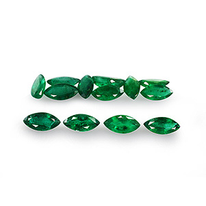 Natural 6x3x1.8mm Faceted Marquise Brazilian Emerald