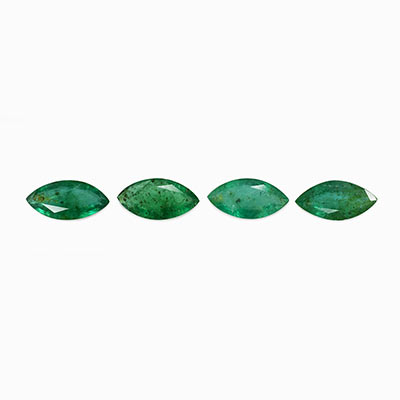 Natural 9x4.5x2.7mm Faceted Marquise Brazilian Emerald