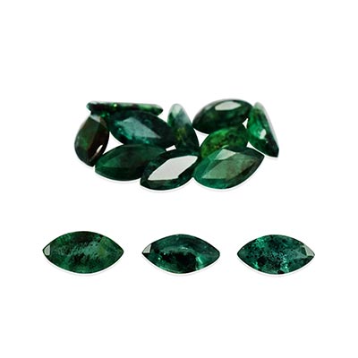 Natural 5x2.5x2.10mm Faceted Marquise Brazilian Emerald