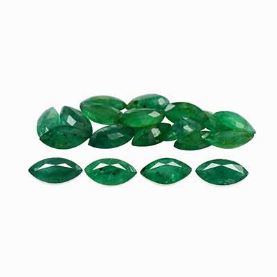 Natural 6x3x2mm Faceted Marquise Brazilian Emerald