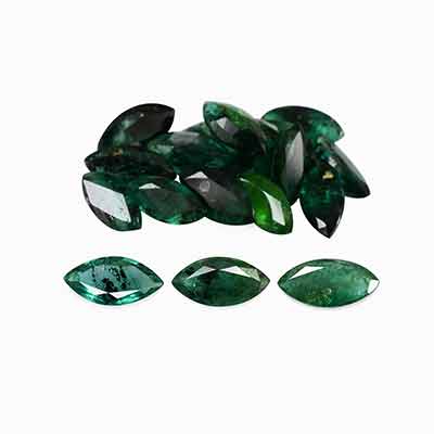 Natural 7x3.5x2.5mm Faceted Marquise Brazilian Emerald