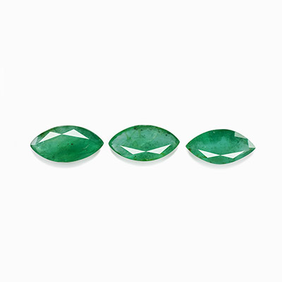 Natural 7x3.5x2.2mm Faceted Marquise Brazilian Emerald