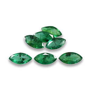 Natural 8x4x2.2mm Faceted Marquise Brazilian Emerald