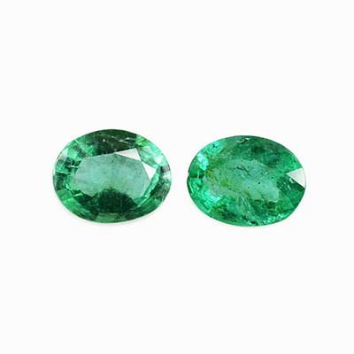 Natural 5x4x2.5mm Faceted Oval Zambian Emerald